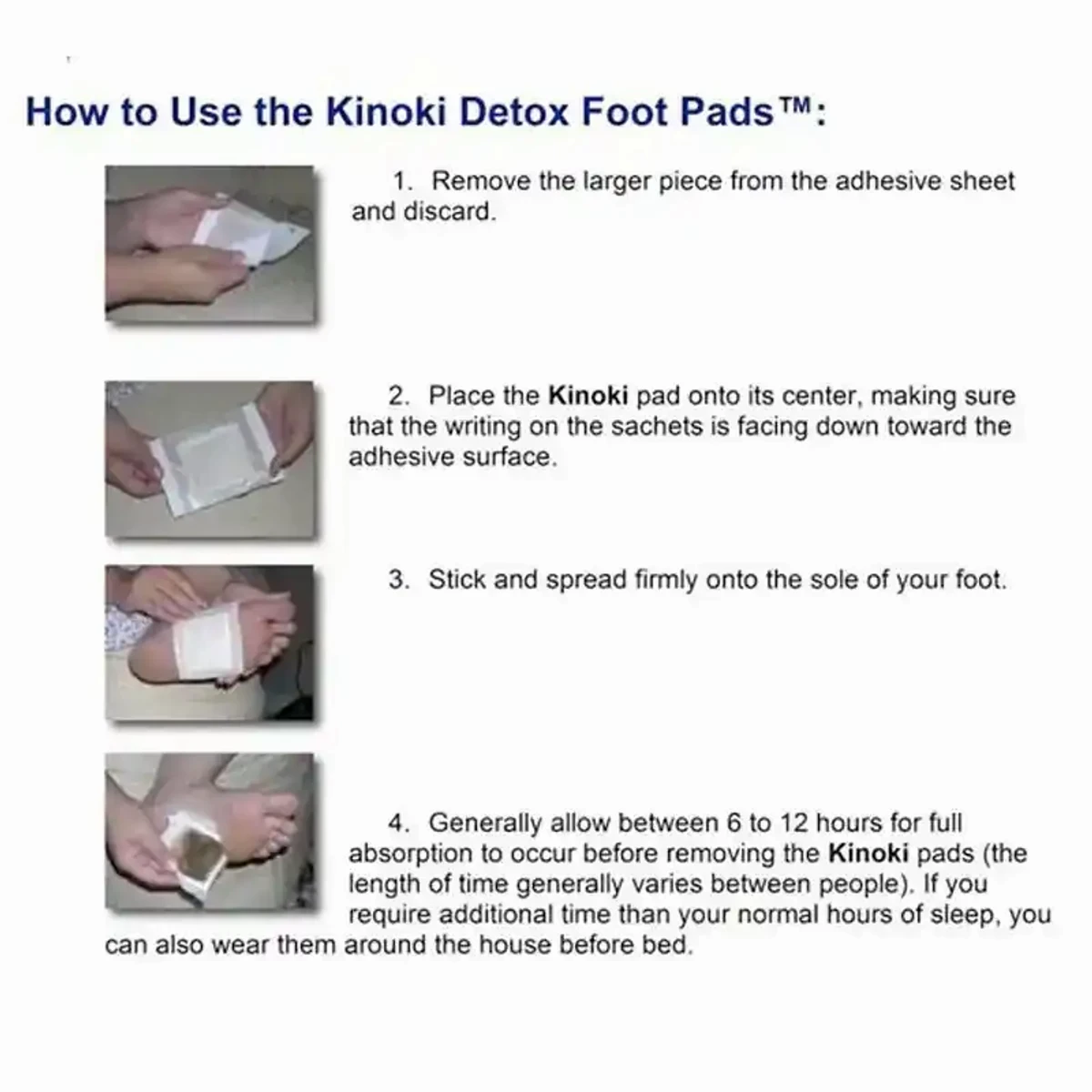 Original kinoki detox foot pad 2 Packet (20 pcs )