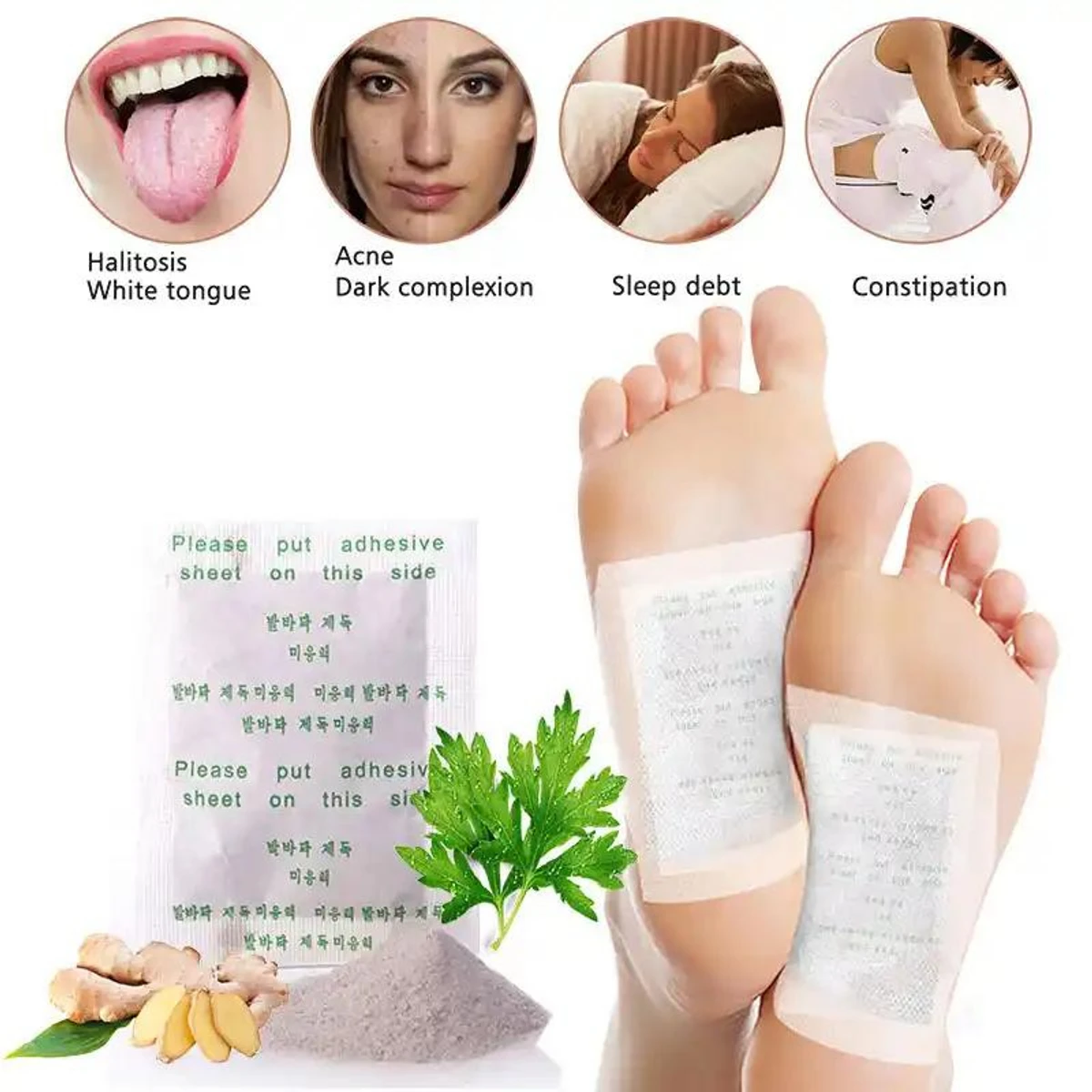 Original kinoki detox foot pad 6 Packet (60 pcs Full Course)